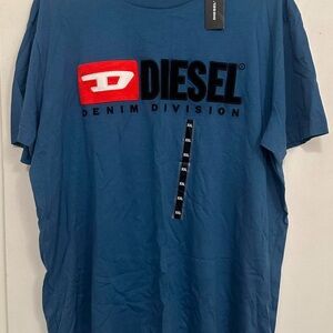 Diesel Men's Denim Division Blue Tee